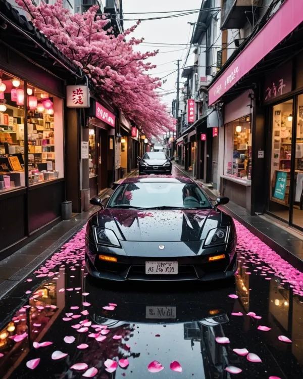 Sleek Night Reflection