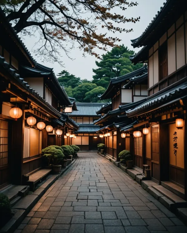 Tranquil Evening in Old Japan