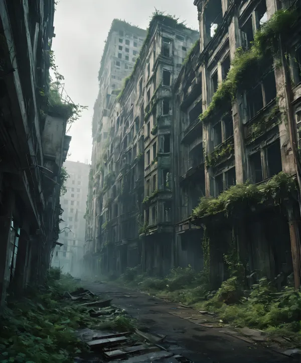 Melancholic Urban Decay Overgrown