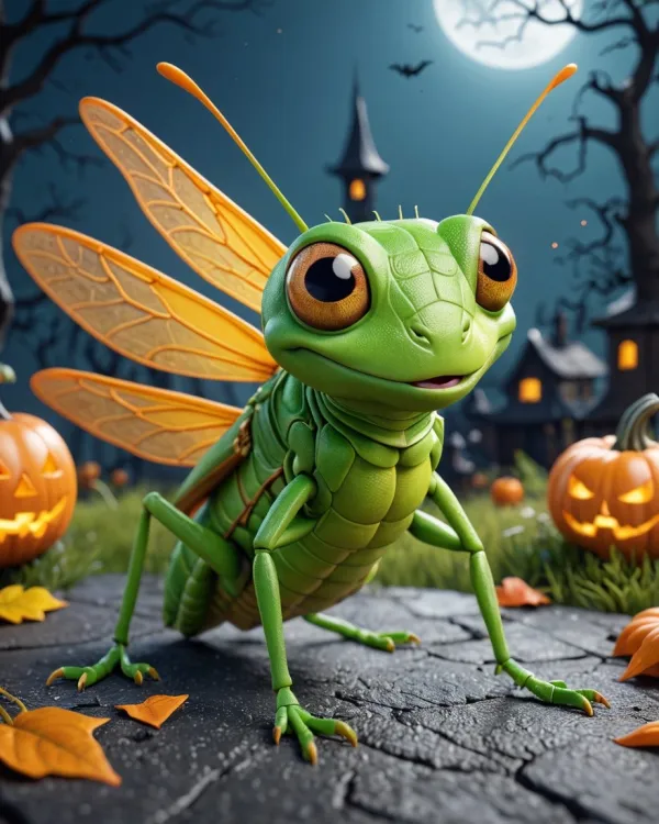 Whimsical Halloween Insect