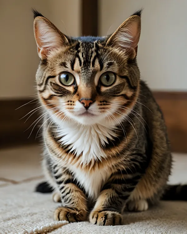 Calm Tabby Gaze