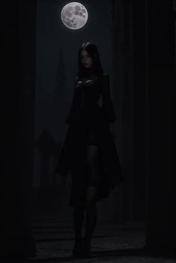 Mysterious Gothic Moonlit