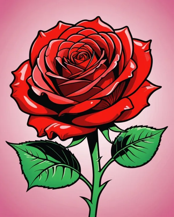 Vibrant Rose Bloom