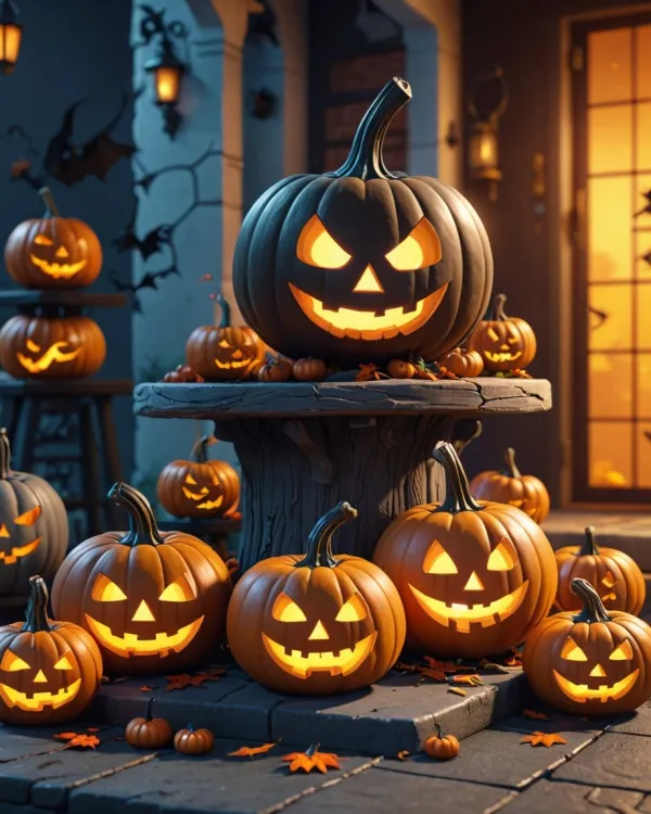 Cozy Halloween Pumpkins