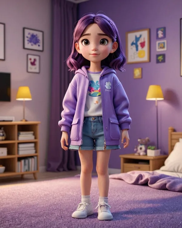 Cozy Purple Bedroom