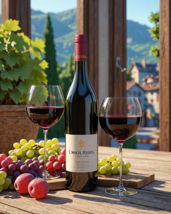Serene Wine Still Life