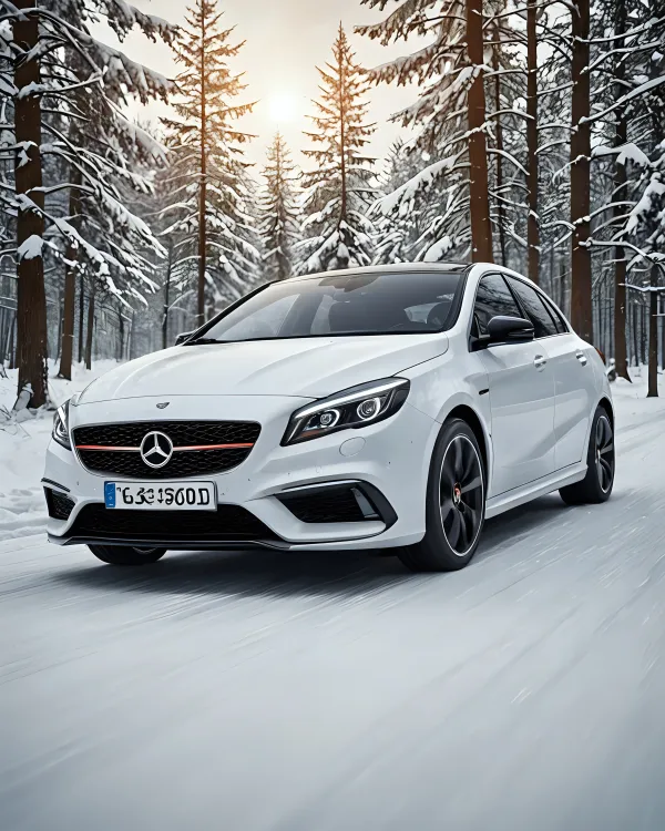 Serene Winter Drive