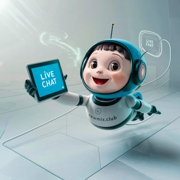 Cheerful Futuristic Robot Chat