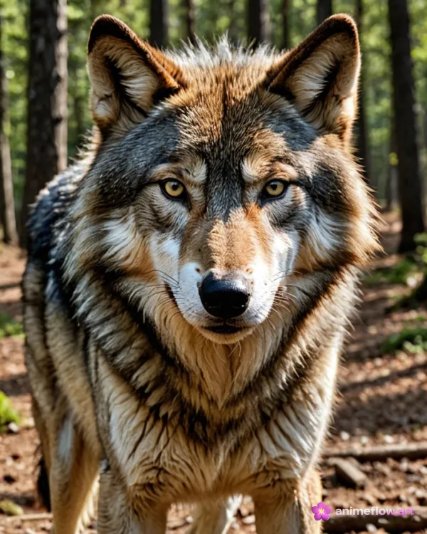 Wild, Captivating, Majestic Wolf