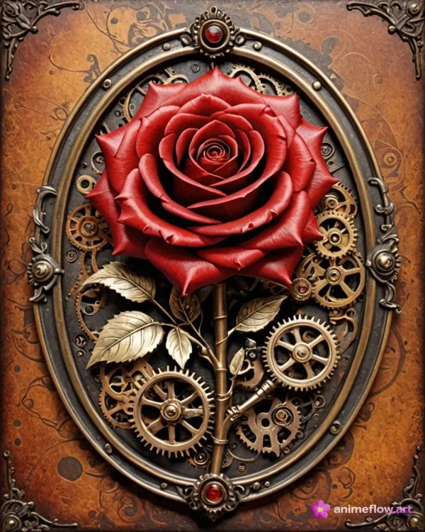 Steampunk Rose Elegance