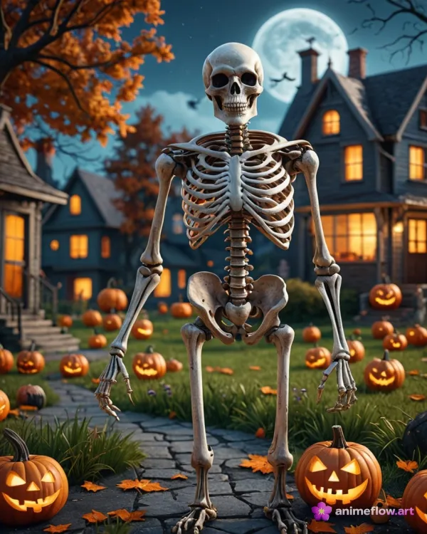 Spooky Halloween Night Scene