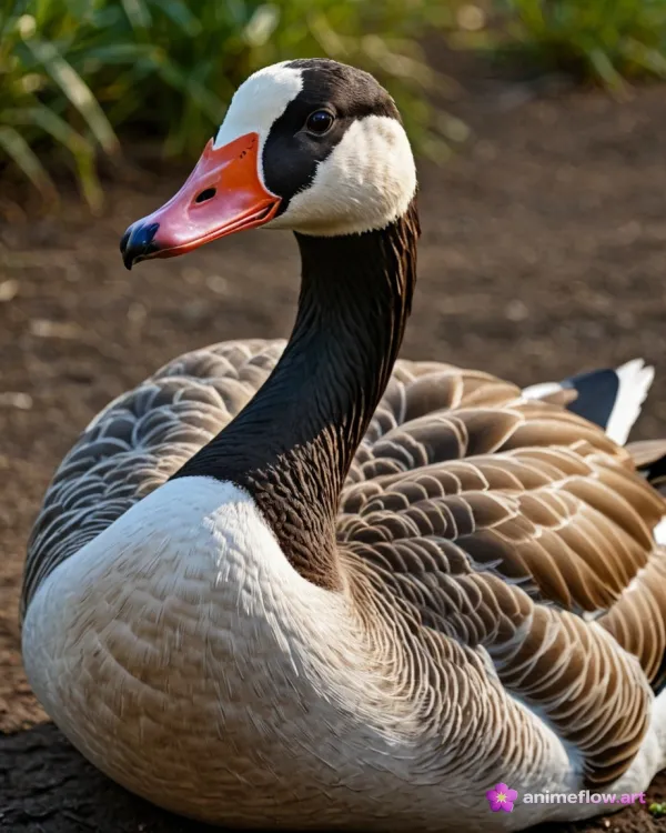 Serene Goose Close-Up