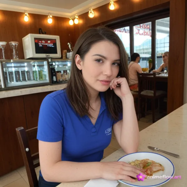 Candid Warm Restaurant Portrait