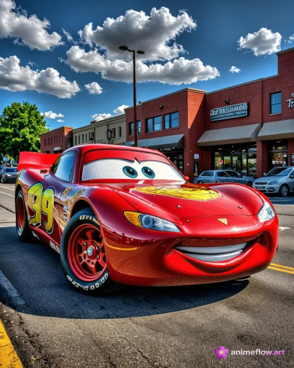 Vibrant Playful Race Car