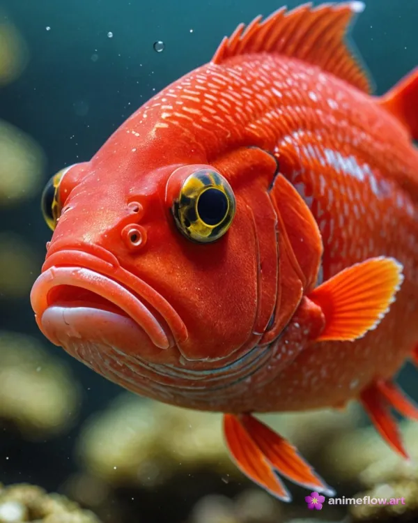 Vivid Aquatic Portrait