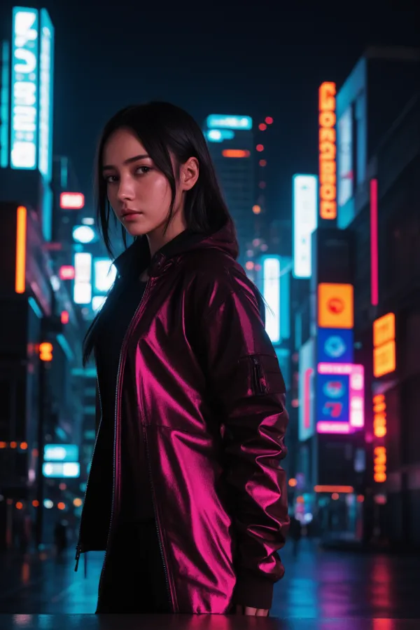 Neon Glow Urban Night