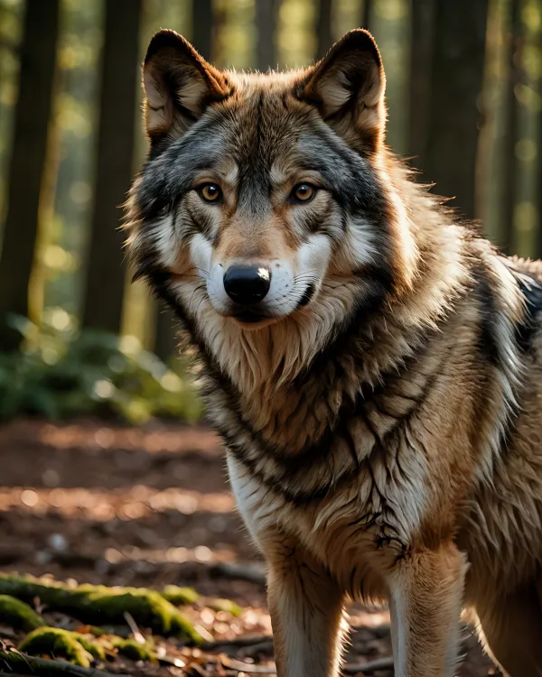 Majestic Forest Wolf