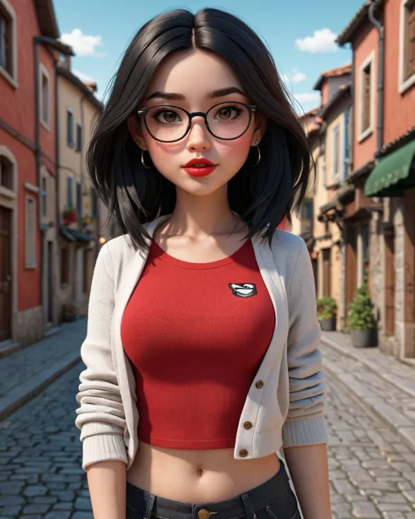Warm Stylized Anime Portrait