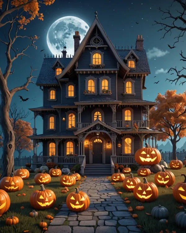 Spooky Enchanting Halloween Moonlit