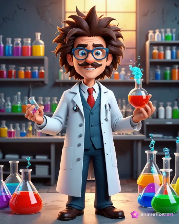 Whimsical Mad Scientist