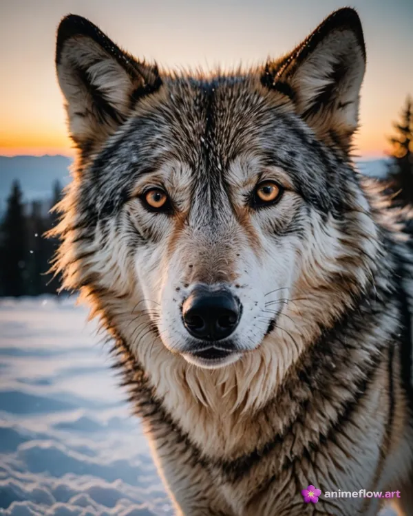 Intense Majestic Wolf