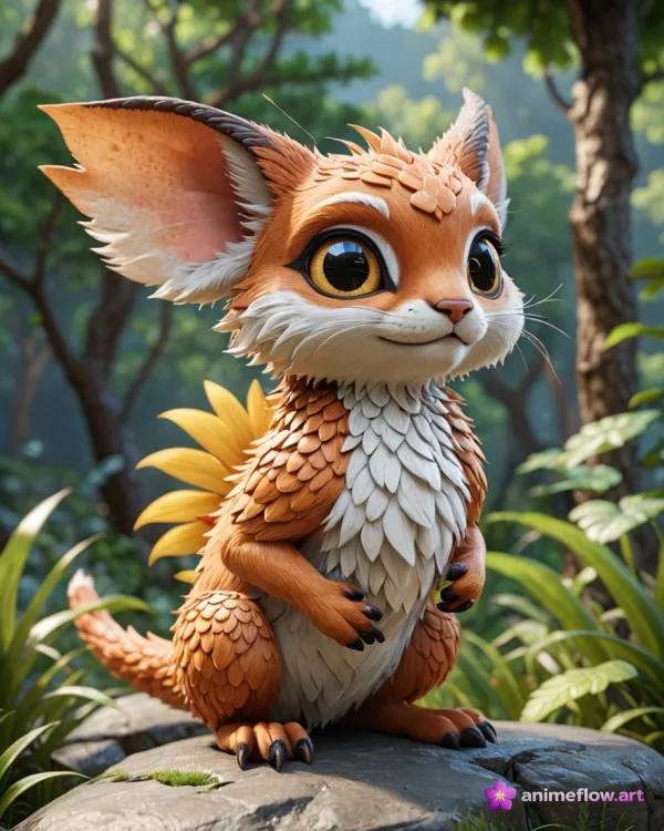 Whimsical Cute Fantasy Creature