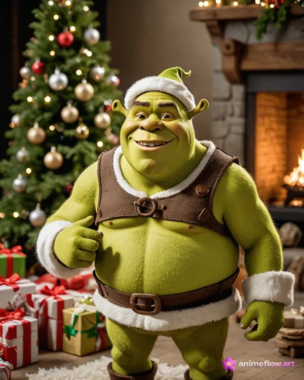 Festive Ogre Cheerful