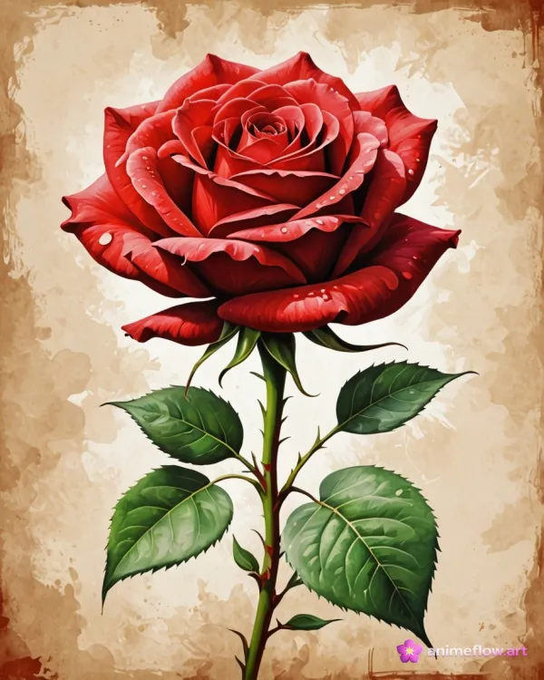 Romantic Fresh Red Rose