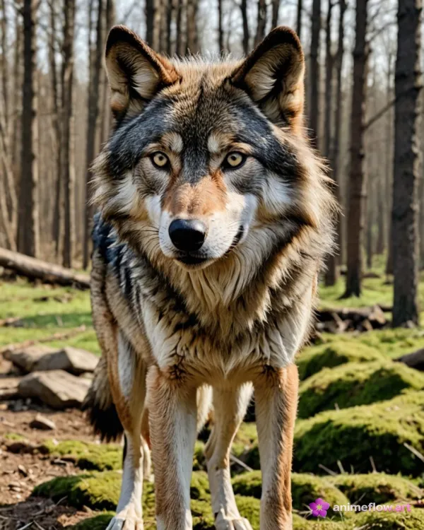 Intense Wolf Gaze
