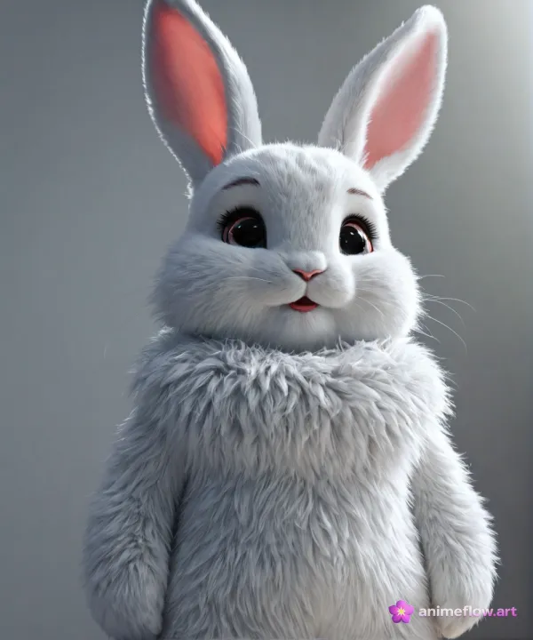 Gentle Furry Whimsical Bunny