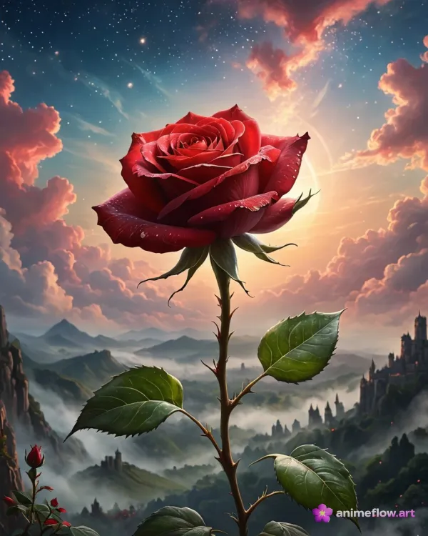 Epic Misty Rose Fantasy