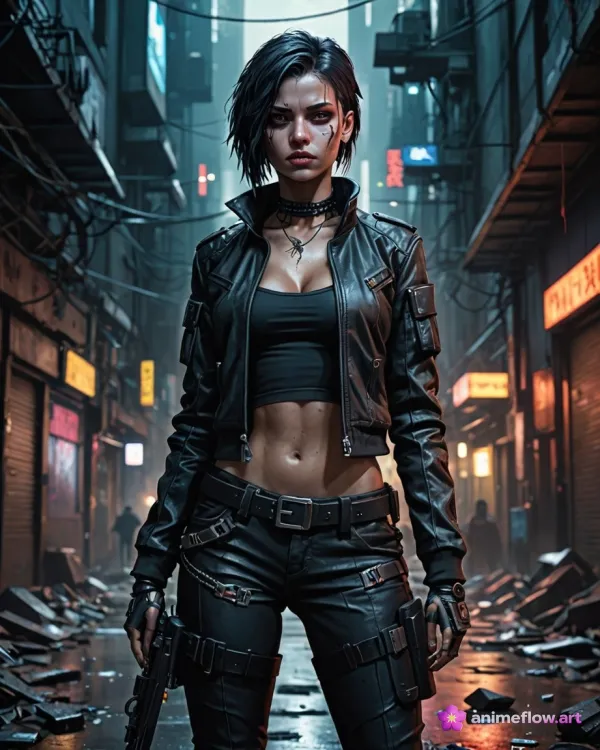 Intense Cyberpunk Grit