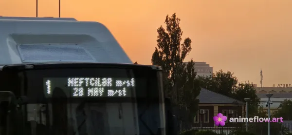Serene Sunset Commute