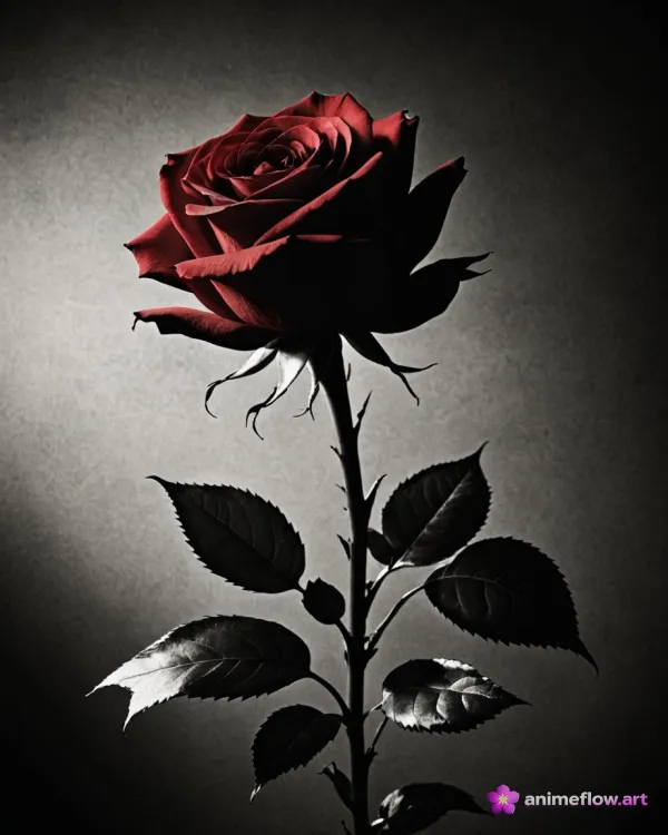 Dramatic Red Rose