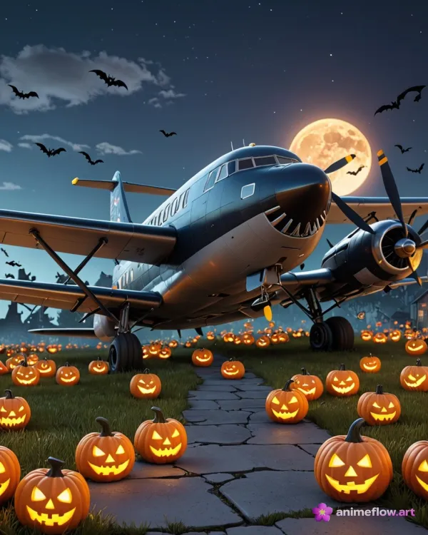 Whimsical Halloween Flight
