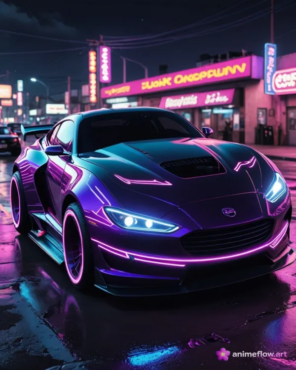 Neon Futuristic Speed