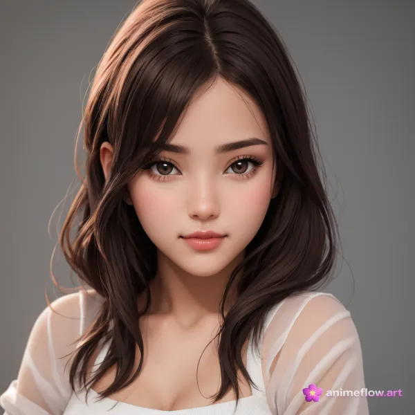 Serene Gentle Calm Portrait