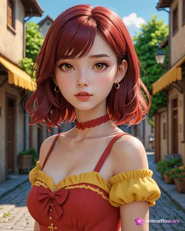 Amber Eyes, Red Hair