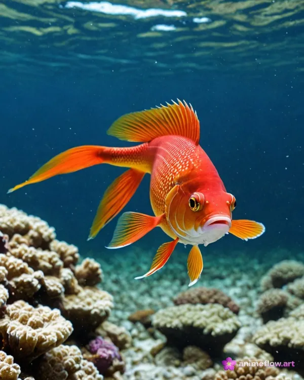 Vibrant Orange Fish
