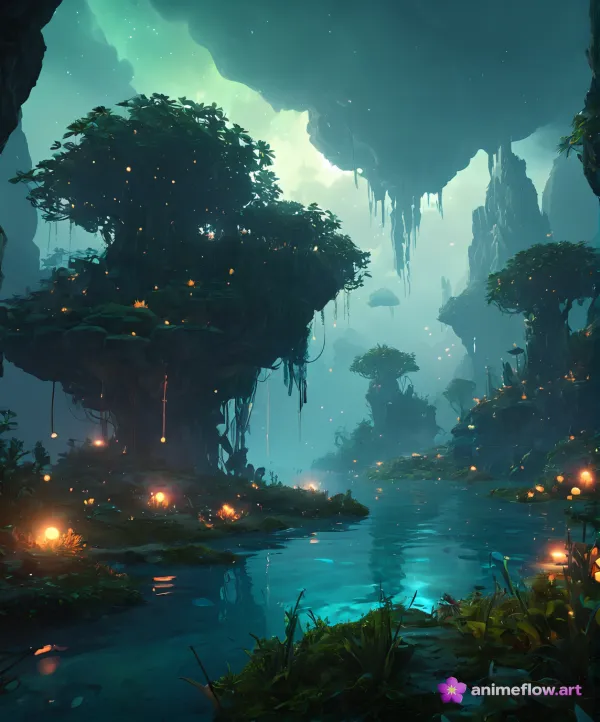 Enchanted Mystical Floating Landscape