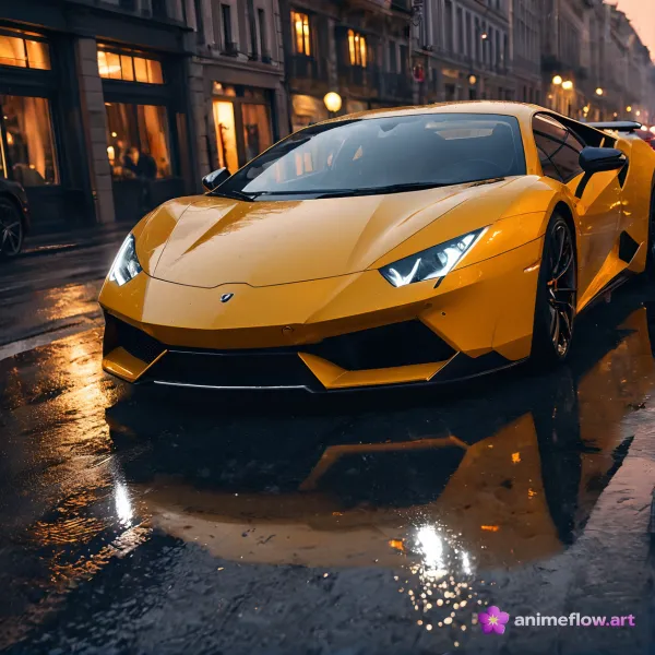 Sleek Yellow Dusk Drive