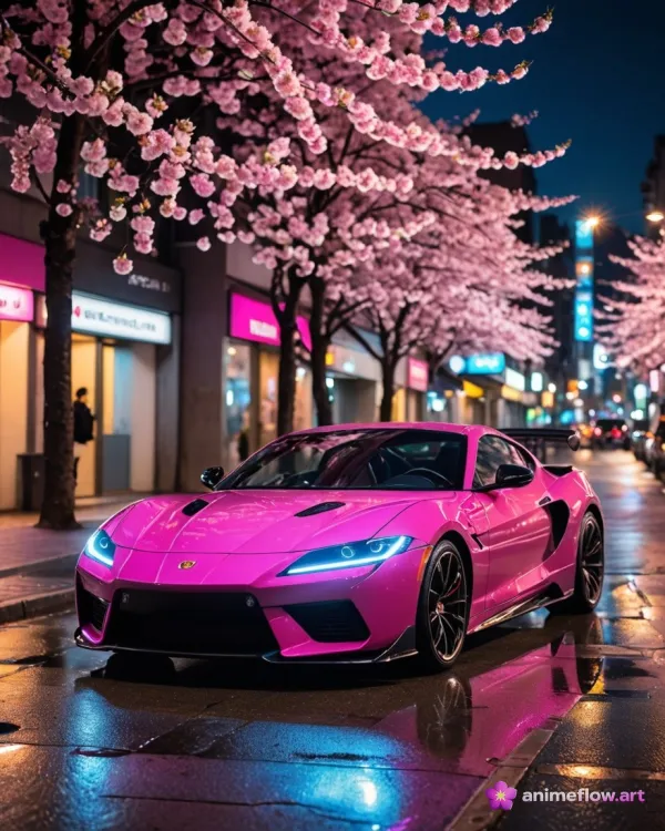 Vibrant Pink Night