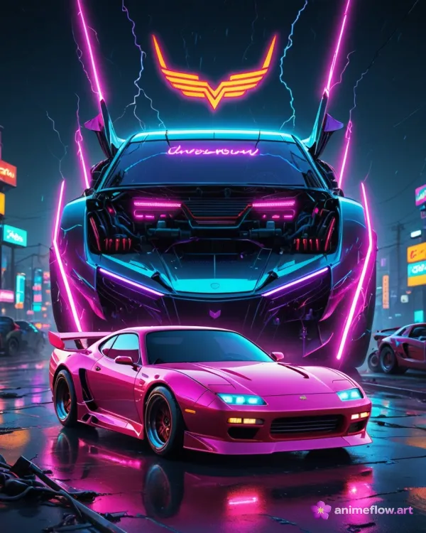 Neon Futuristic Speed