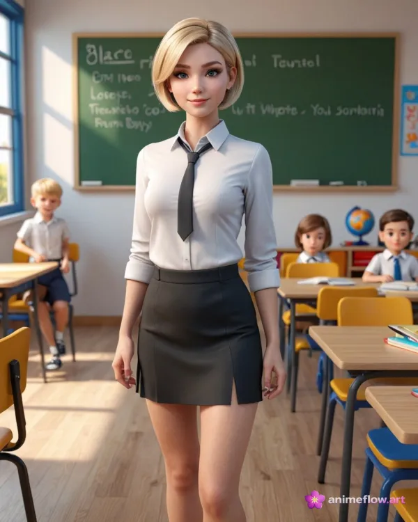 Confident Teacher Youthful