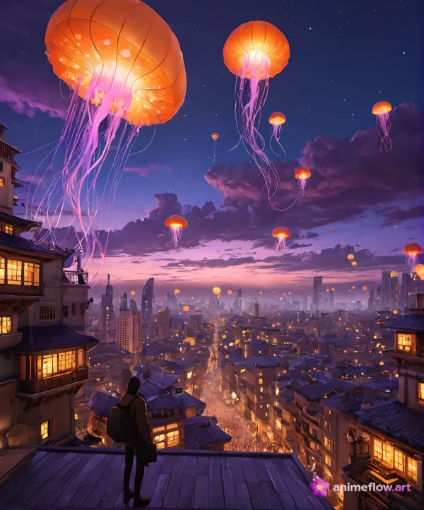 Dreamlike Urban Twilight