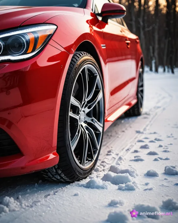 Warm Red Sunset Drive
