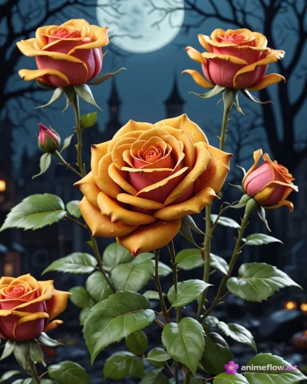 Enchanted Midnight Roses