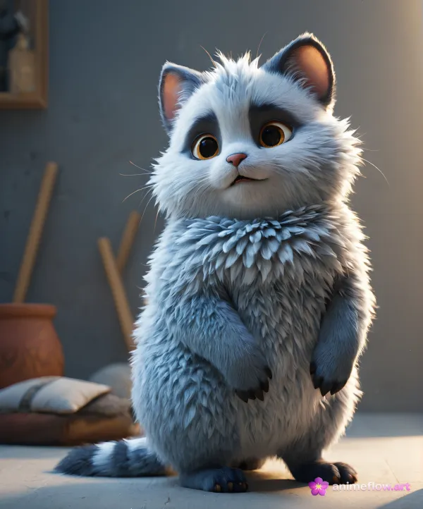Adorable Fluffy Cat