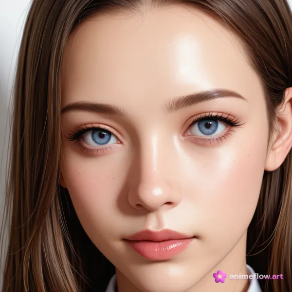 Striking Blue-Eyed Portrait