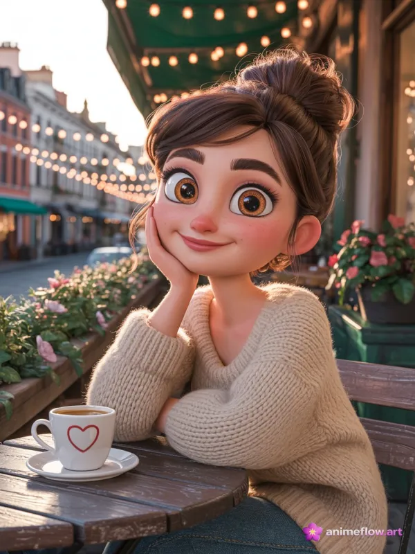 Warm Café Smile